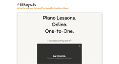 Desktop Screenshot of 88keys.tv